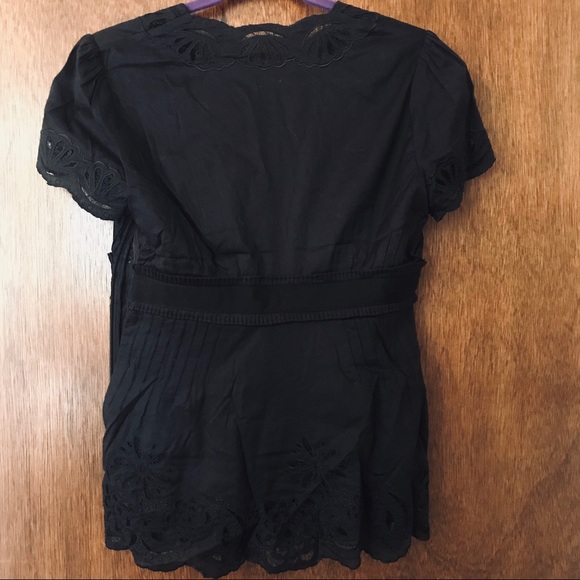 NWT Catherine Malandrino Scalloped Blouse - Picture 5 of 5